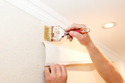 Pose de papier peint à Corbières-en-Provence — revêtements muraux et toiles de verre
